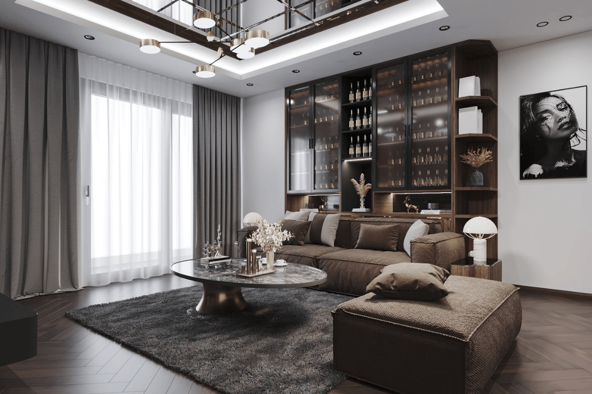 Căn hộ đôi vợ chồng trẻ và 2 bé gái